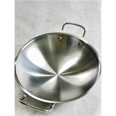 Chảo Xào INOX SÂU LÒNG HAI QUAI CẦM 24cm (MAGGI)