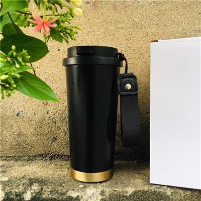 LY GIỮ NHIỆT MÀU ĐEN 500Ml Có Dây Xách  LY GIU NHIET MAU DEN 500Ml Co Day Xach
