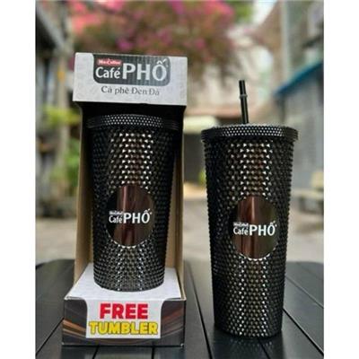 Ly TUMBER 2 Lớp MÀU ĐEN Size Lớn 700ml  Ly TUMBER 2 Lop MAU DEN Size Lon 700ml