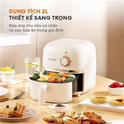 Nồi Chiên Không Dầu GAABOR AF20M-YE01A Dung Tích 2L Nhỏ Gọn