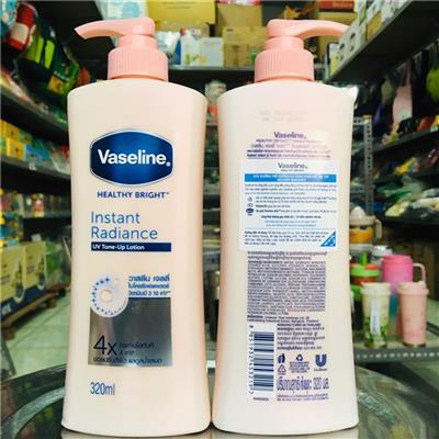 CHAI VÒI: Sữa Dưỡng Thể VASELINE Sáng Da Tức Thì 320ml Healthy Bright Instant Radiance UV Tone-Up Lotion