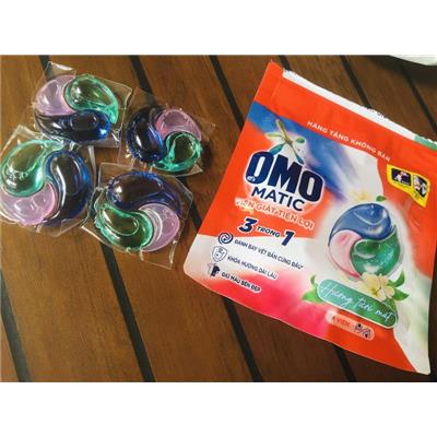 1 GÓI 4 Viên Giặt Xả Đa Năng 3 Trong 1 Omo Matic Hương Tươi Mát  1 GOI 4 Vien Giat Xa Da Nang 3 Trong 1 Omo Matic Huong Tuoi Mat