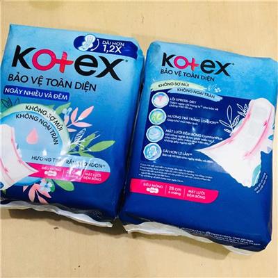 MỘT GÓI Băng Vệ Sinh Kotex BẢO VỆ TOÀN DIỆN 28cm 6 Miếng