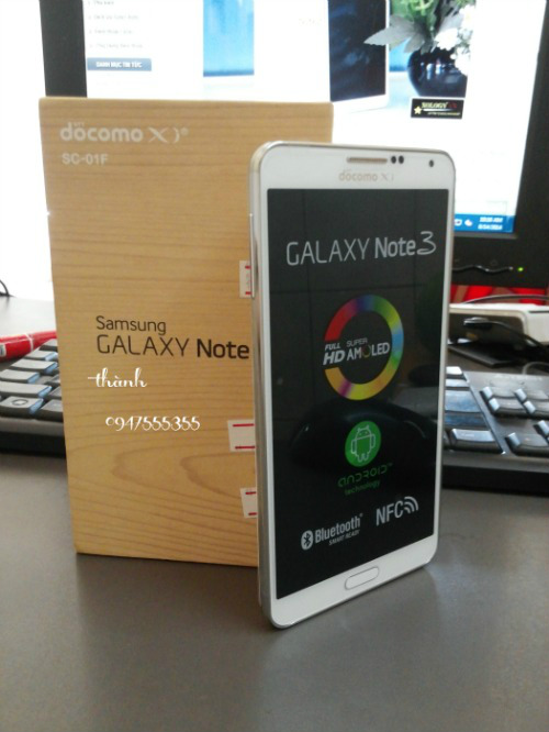 Ban Samsung Galaxy Note 3 Docomo Moi Fullbox Nguyen Hop