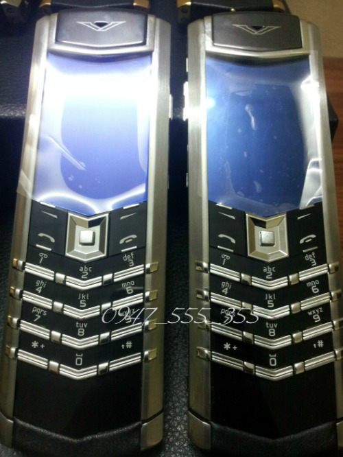 Vertu Signature S White_Rose Gold_Chocolate Gold Vertu Ti Cam Ung