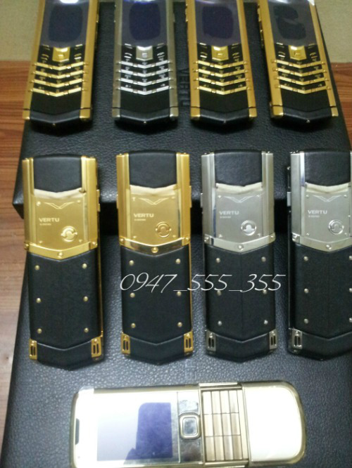 Vertu Signature S White_Rose Gold_Chocolate Gold Vertu Ti Cam Ung