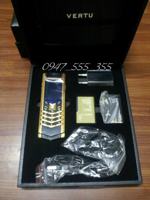 Vertu Signature S White_Rose Gold_Chocolate Gold Vertu Ti Cam Ung