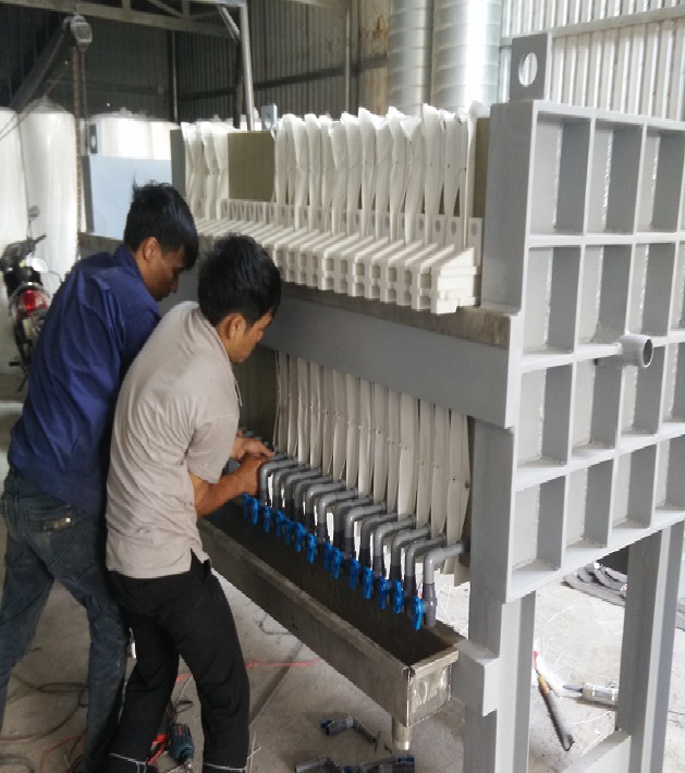 Sản xuất máy ép bùn khung bản tại Cần Thơ Sản xuất máy ép bùn khung bản tại Cần Thơ