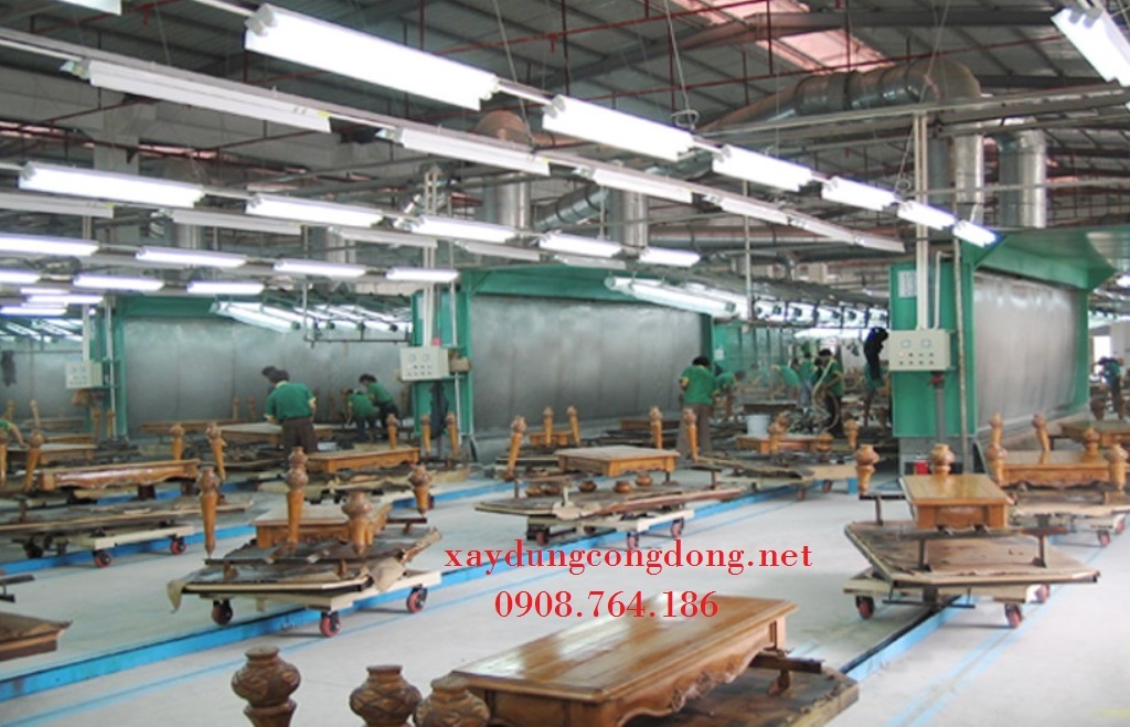 Hệ thống dây chuyền sơn gỗ Hệ thống dây chuyền sơn gỗ