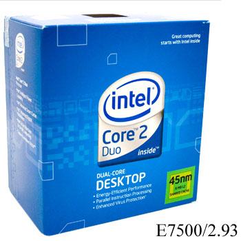 Intel Core2 Duo-E7500 (2.93Ghz) - Box