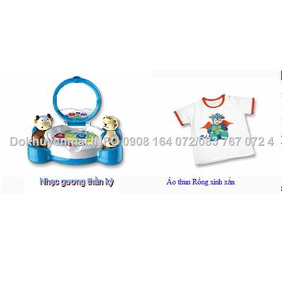 Set Áo thun rồng xinh xắn và Nhạc gương thần kỳ